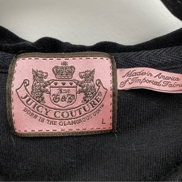 Vintage Classic Juicy Couture Velvet Velour Zip Up Hoodie - Picture 4 of 4